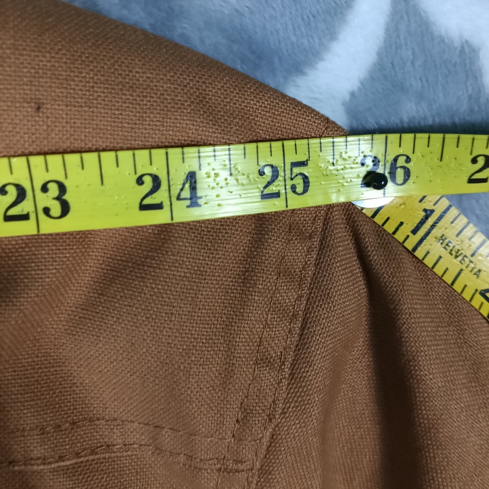 Dickies Work Jacket Mens 3XL Brown Duck Canvas Quilt Lined Reinforced Elbows - Picture 8 of 10
